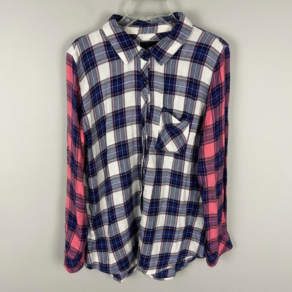 Rails Jackie Multi Colored Buffalo Check Long Sle… - image 1